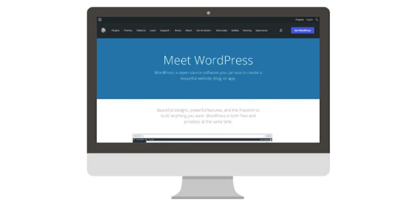 Meet WordPress.org website home page